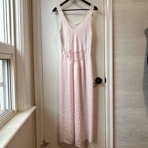Linda Lingerie Long Nightgown Pink